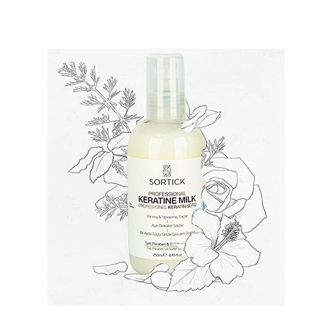 Sortick Leche Queratina Profesional 250ml.
