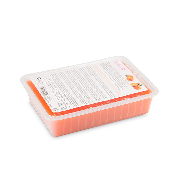 ORANGE AND PEACH PARAFFIN TRAY 500GR.