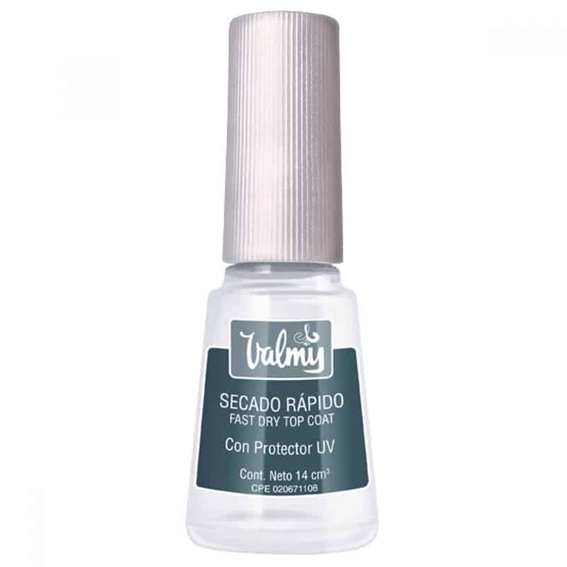 Valmy Secado Rápido – Esmalte de Uñas Top Coat para Brillo y Protección, 1 Unidad (1 x 14 ml)