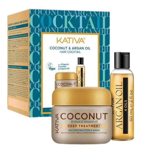 Kativa Pack Cocktail Coco & Argan Tratamiento para El Cabello