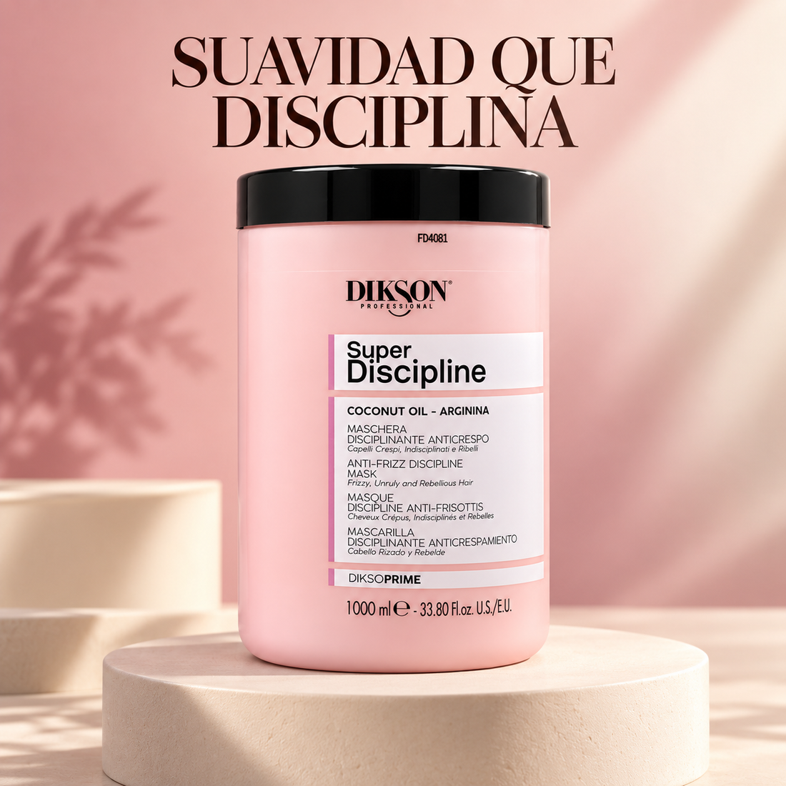 Dikson – Mascarilla antifrizz Super Discipline para cabello rebelde 1000 ml
