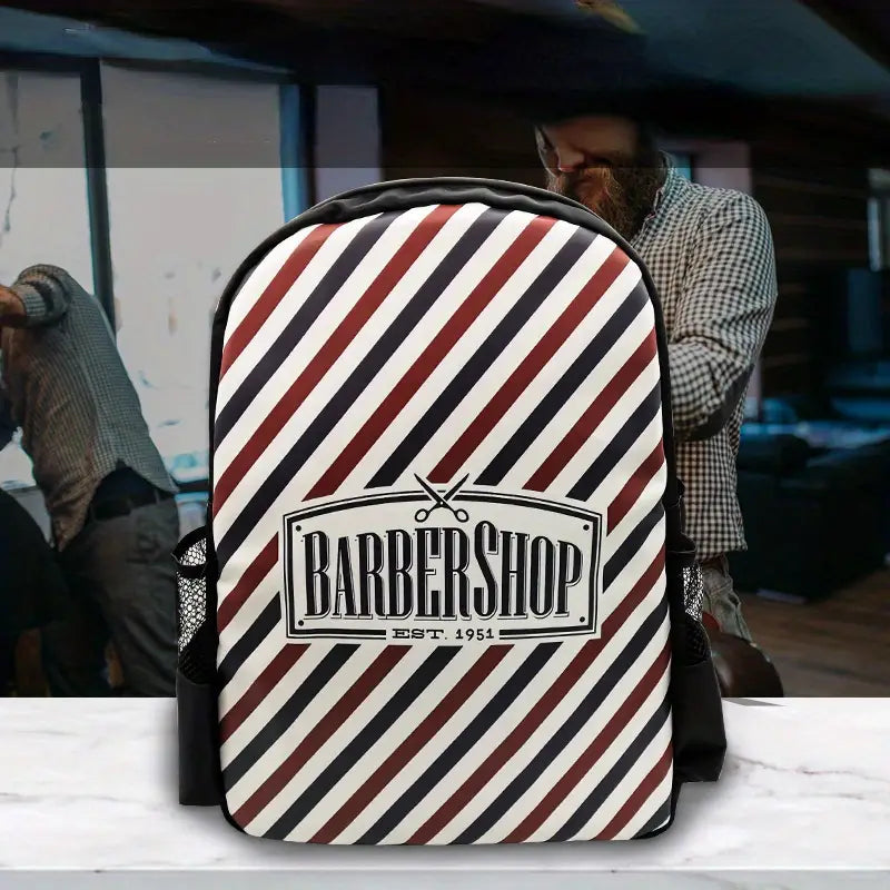 Mochila para barbero, Organizador para herramientas de barbero, a rayas