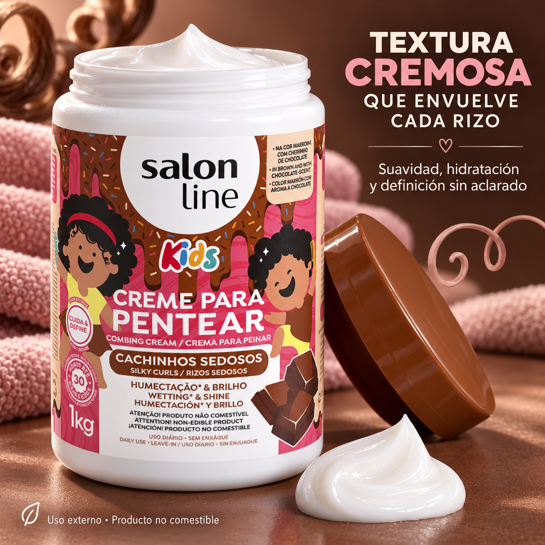 Salon Line – Crema para Peinar Infantil para Rizos Nutridos 1 kg