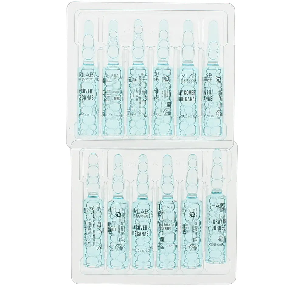 Salerm – Ampollas cubre canas Gray Cover para canas difíciles 12x5 ml