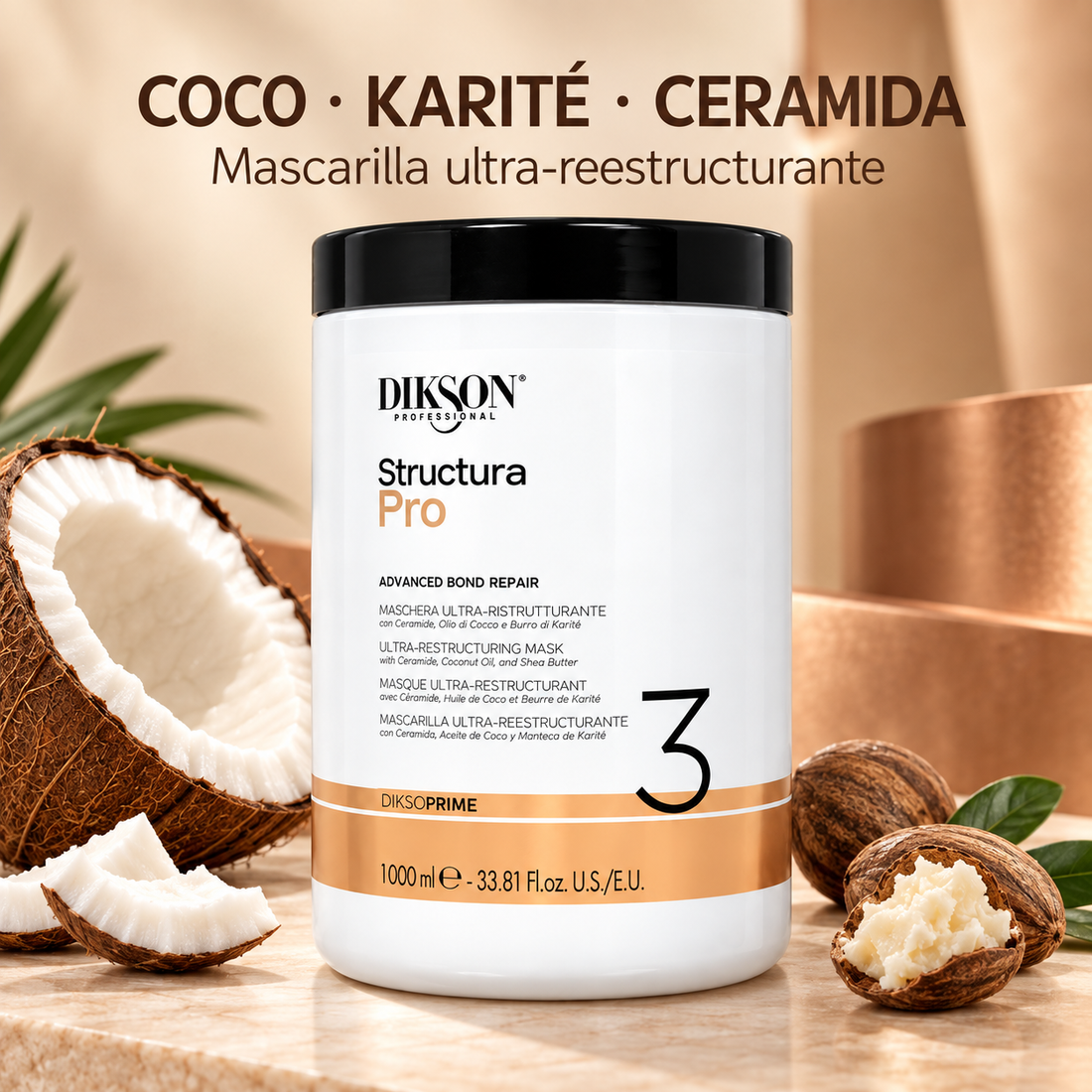 Dikson – Mascarilla ultra-reestructurante Structura Pro 1000 ml