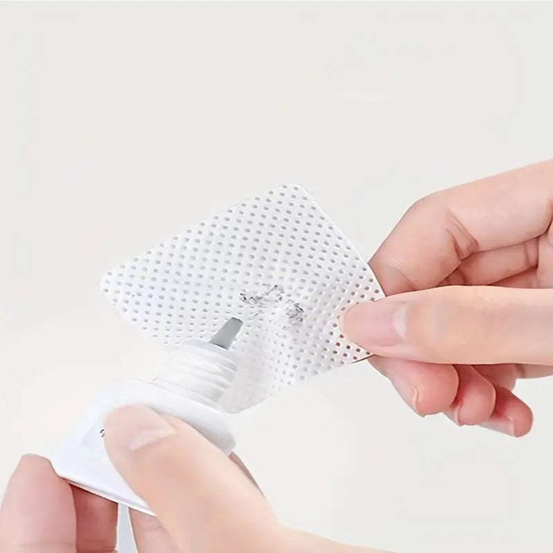 Toallitas para pegamento de extensiones de pestañas, almohadillas profesionales para limpiar uñas