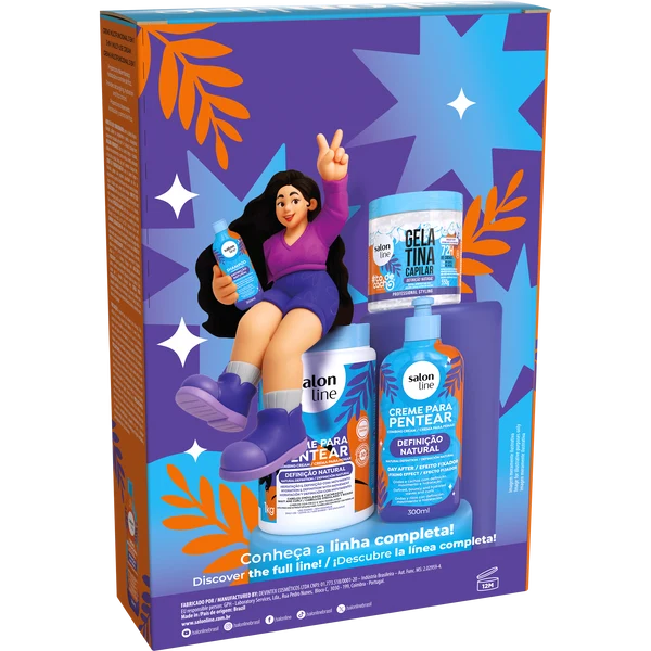 Salon Line – Kit para Cabello Ondulado y Rizado Definición Natural 2x300ml