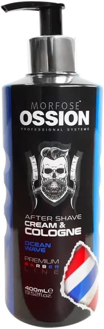 Morfose Ossion Premium Barber Line Series Aftershave Cream and Cologne Ocean Wave 400 ml
