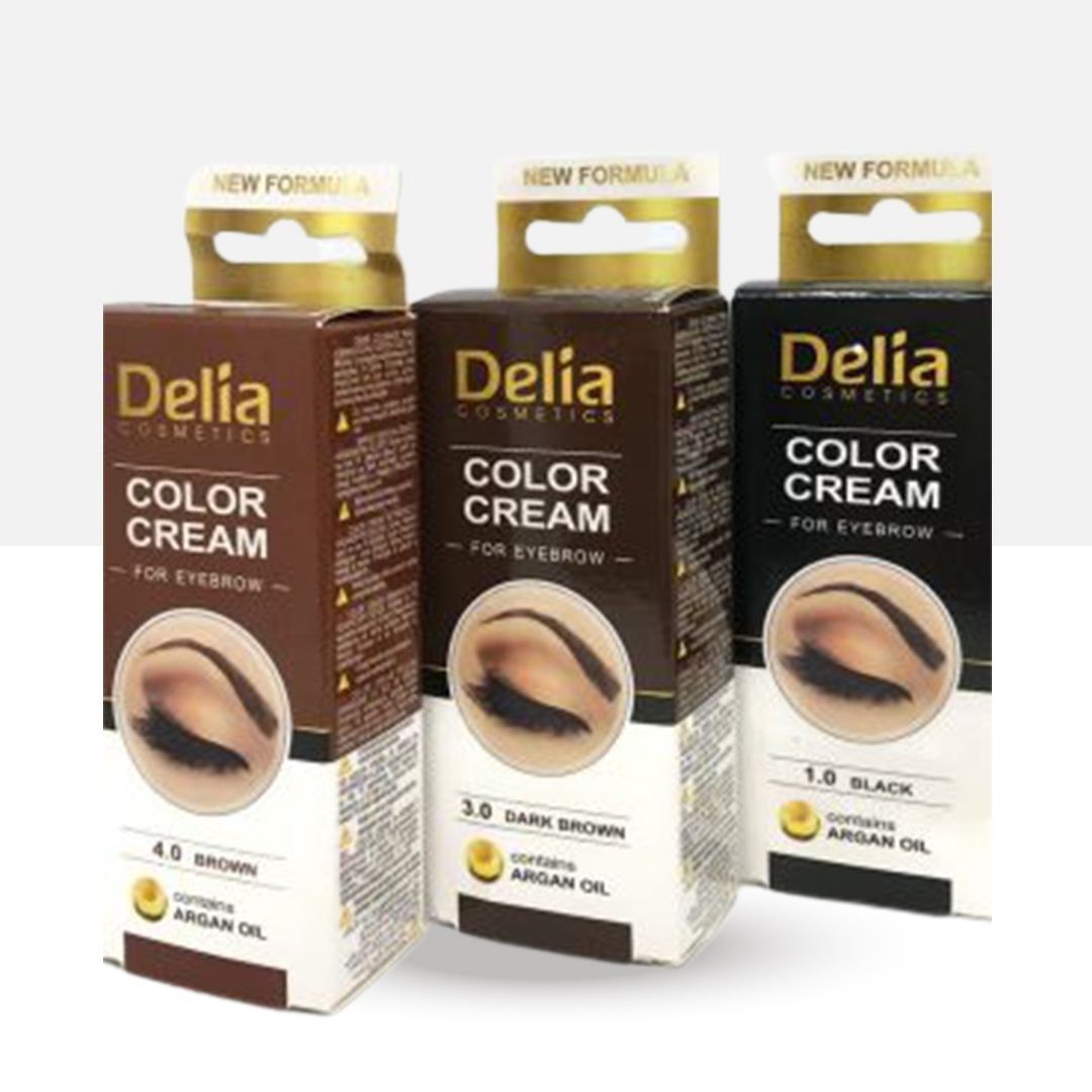 Professional eyebrow tints for professionals, 15ml Delia KIT Black/Brown/Dark Brown