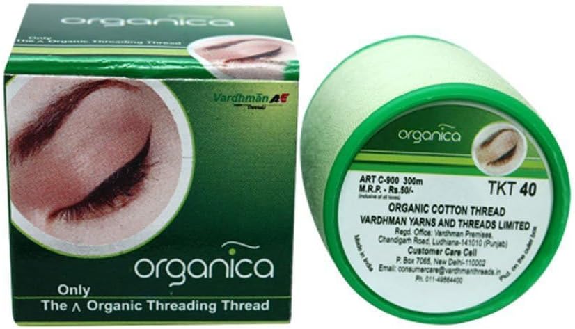 3 bobinas orgánicas para depilación facial, hilos extra suaves y fuertes