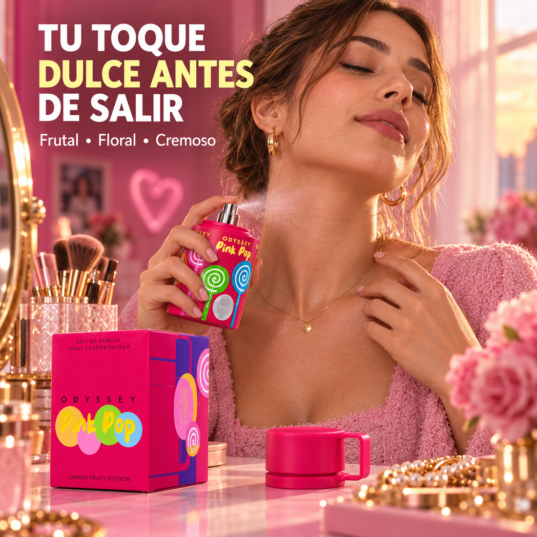 Armaf – Perfume Floral Frutal Dulce Odyssey Pink Pop para Mujer 100 ml