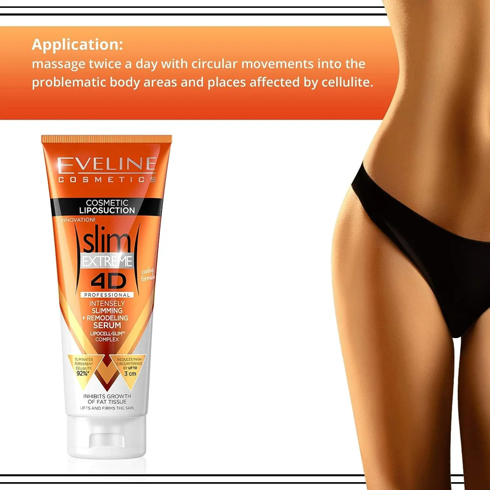 Suero Eveline Slim Extreme 4D Lipo Suction Slim Plus 250 ml