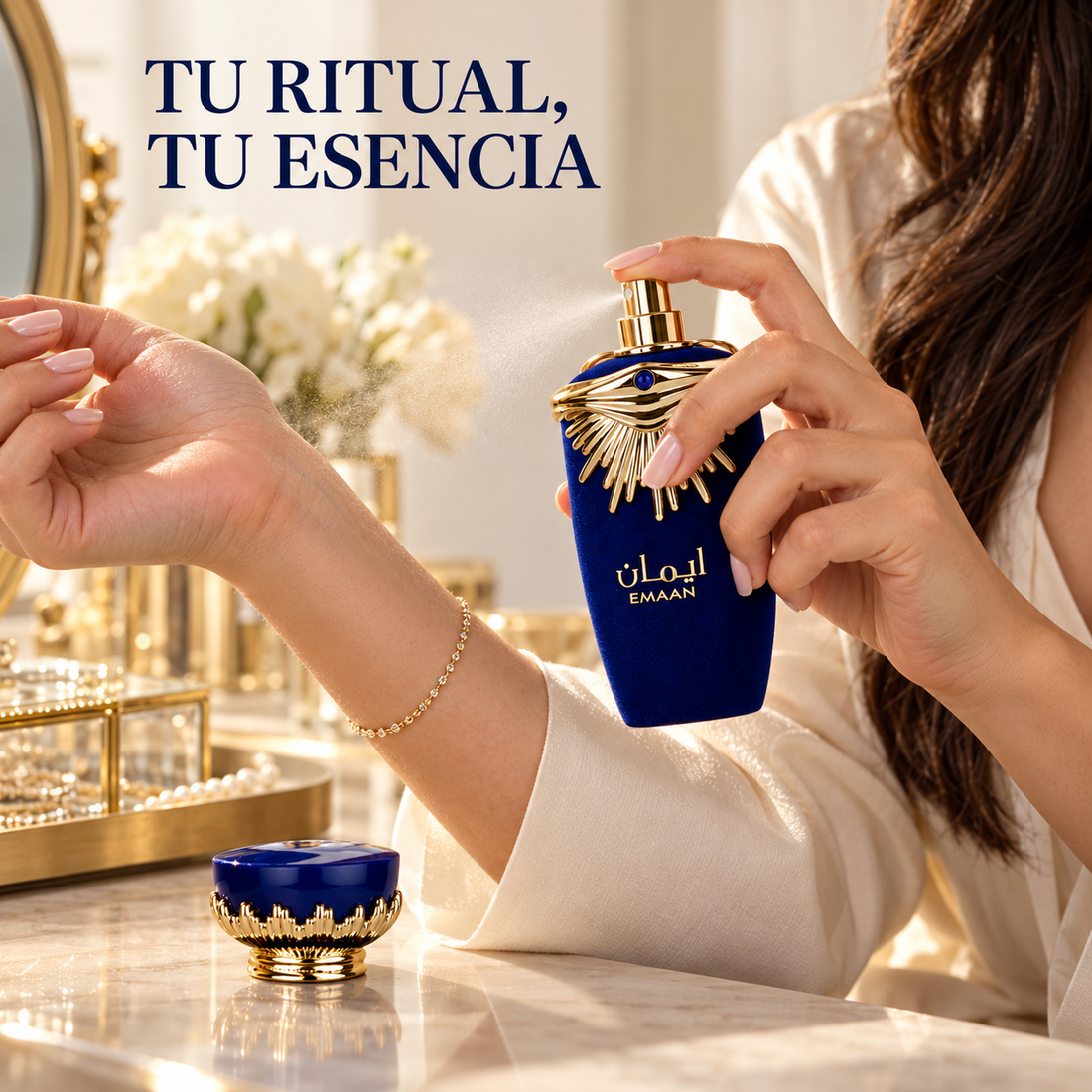 Lattafa – Perfume femenino floral Emaan Eau de Parfum 100 ml