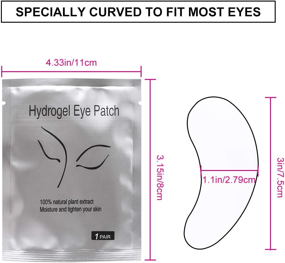 Parches Ojos Extension de Pestañas 50pcs Parches Para Pestañas Eye Gel Pad Pegatinas Para Los Ojos Para el Injerto de Pestañas