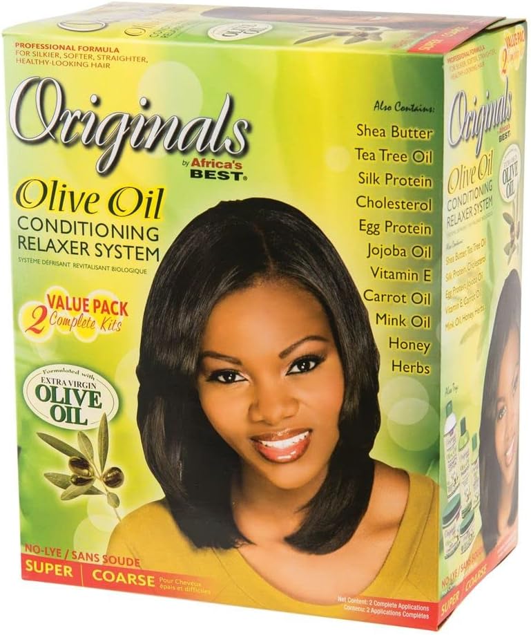 Africa's Best Orgánico Extra virgen Aceituna Petróleo Pelo Acondicionamiento Equipo