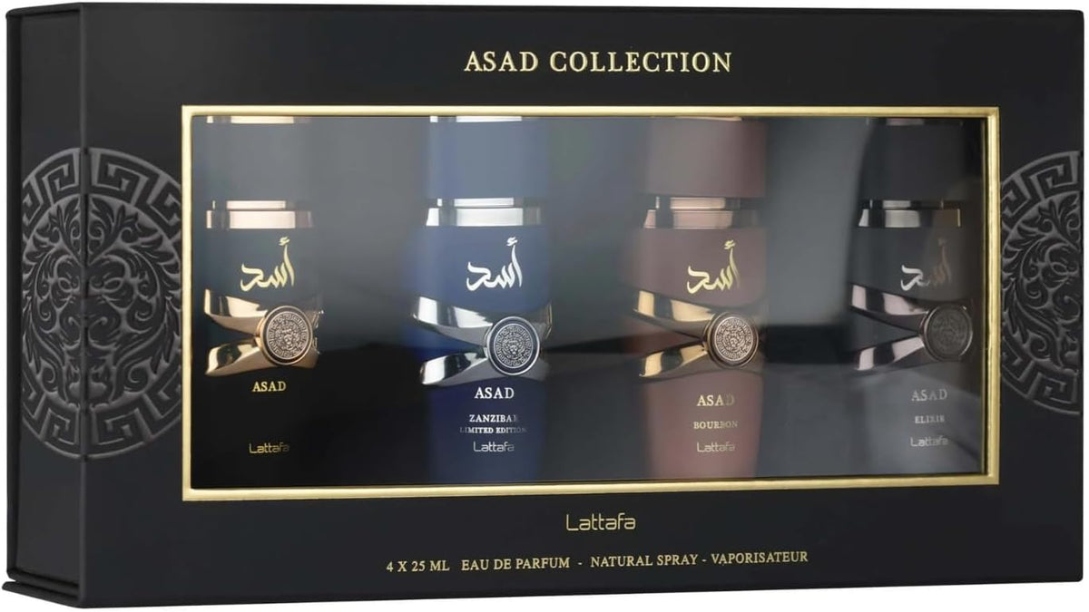 Lattafa – Set de Perfumes para Hombre Asad Collection 4 x 25 ml