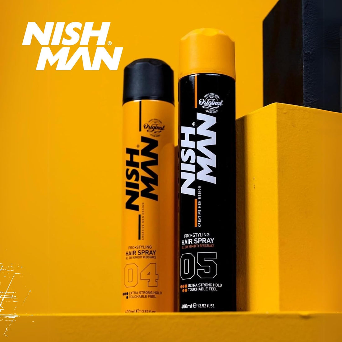 Nishman Spray Para El Cabello De 400ml : Fijación Fuerte, Brillo Y Larga Duración Para Todo Tipo De Cabello, Ideal Para Peinar, Proteger Y Usar A Diario (400ML, 05 - Ultra Strong)
