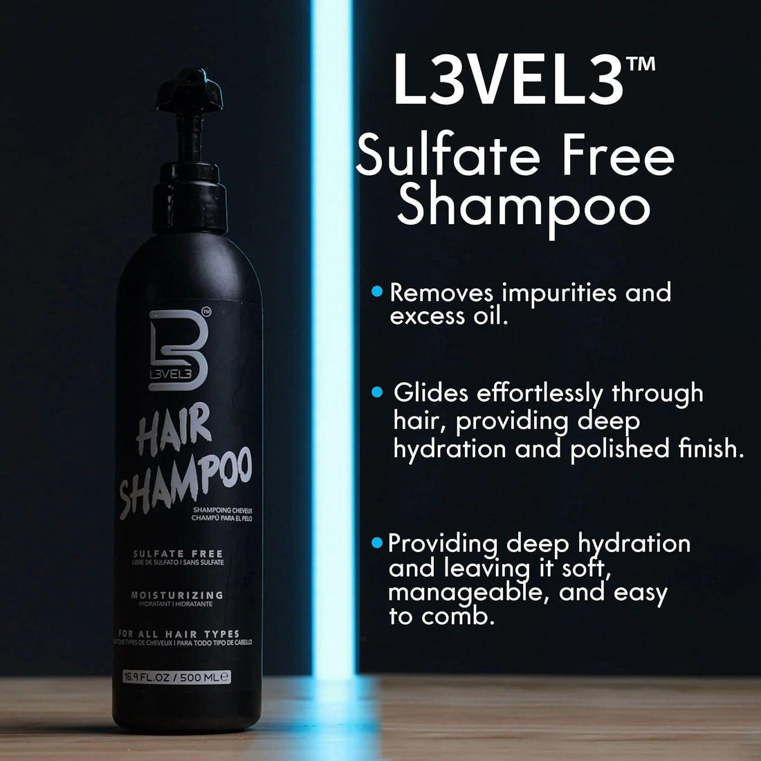 L3VEL3 CHAMPÚ REPARADOR SIN SULFATOS