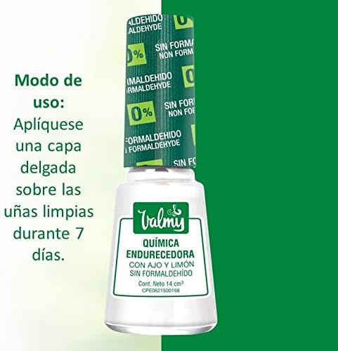 Valmy Química Endurecedora de Uñas con Ajo y Limón