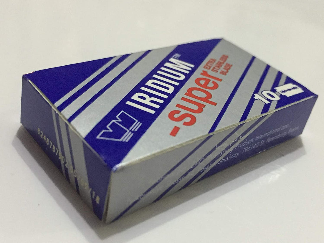 WIZAMET SUPER IRIDIUM Cuchillas de Afeitar de doble filo extra inoxidables de Gillette