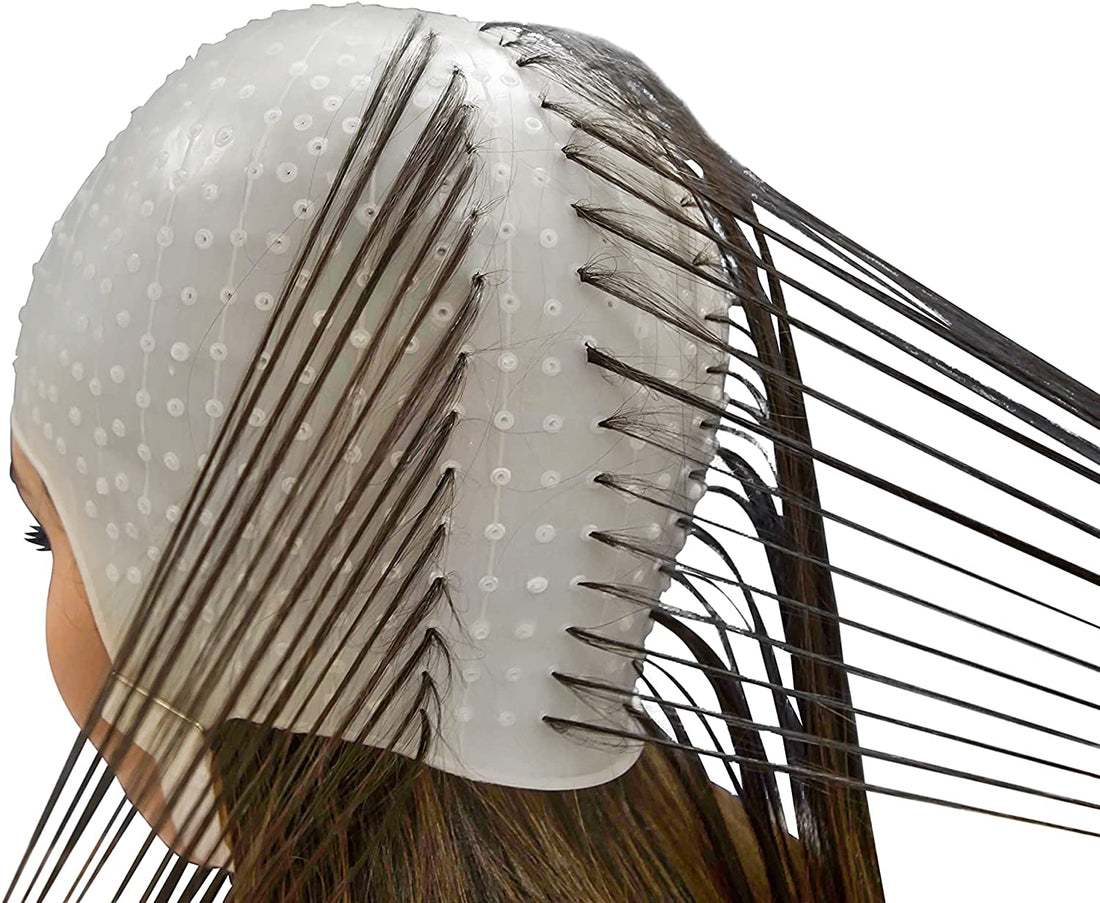 DOMPEL Gorro de Silicona para Mechas con Aguja y Regulación