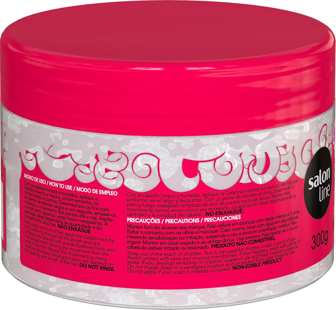 Salon Line Gelatina Definição Intensa, Fixação Extrema e Brilho Extremo 300 gr