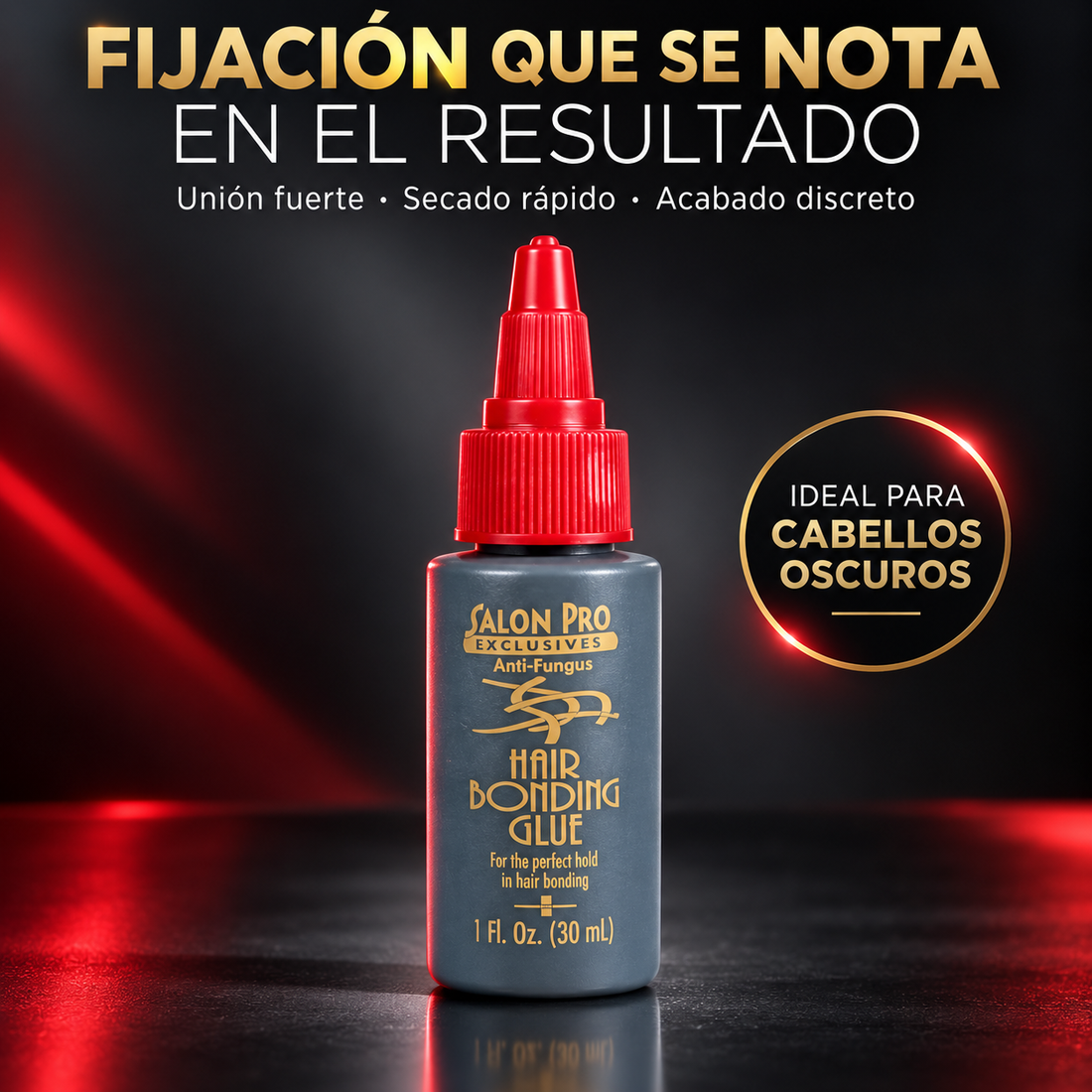 Salon Pro – Pegamento para extensiones de cabello de fijación fuerte 30 ml
