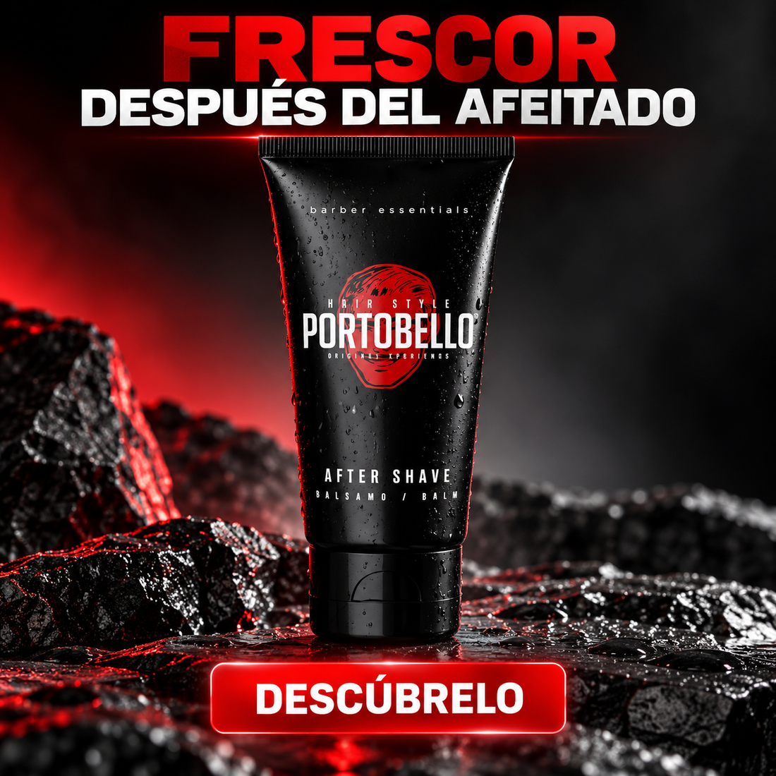 Portobello – Bálsamo After Shave Calmante y Refrescante con Aloe Vera 100 ml