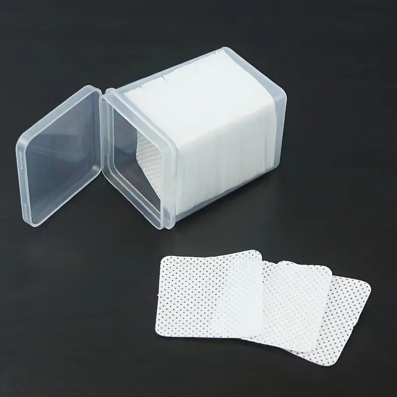 Toallitas para pegamento de extensiones de pestañas, almohadillas profesionales para limpiar uñas