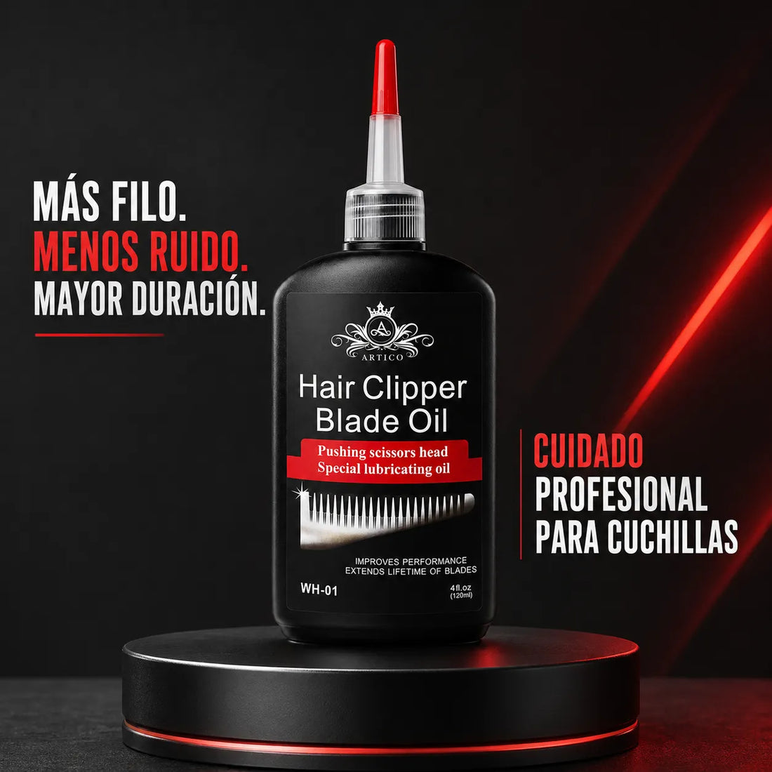 Ártico Men – Aceite para Cuchillas de Cortapelos Lubricante y Antióxido 120 ml