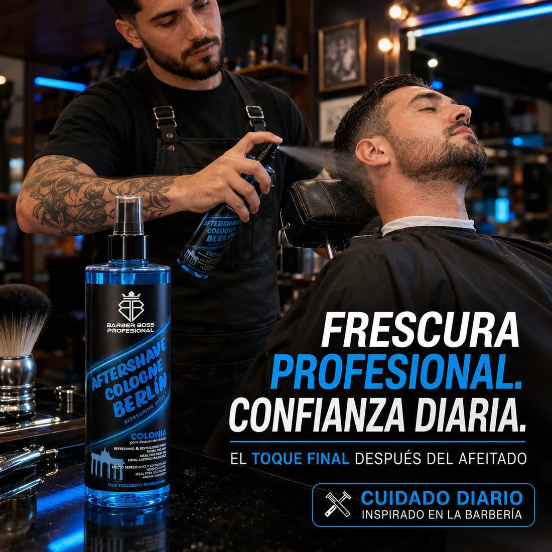 Barber Boss – Aftershave para Hombre Refrescante Berlín 400 ml