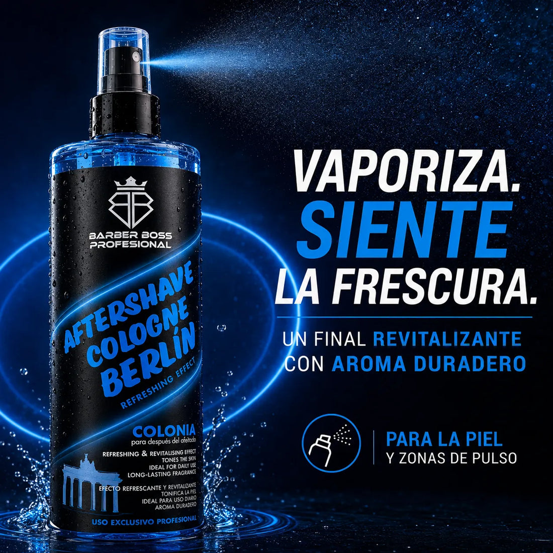 Barber Boss – Aftershave para Hombre Refrescante Berlín 400 ml