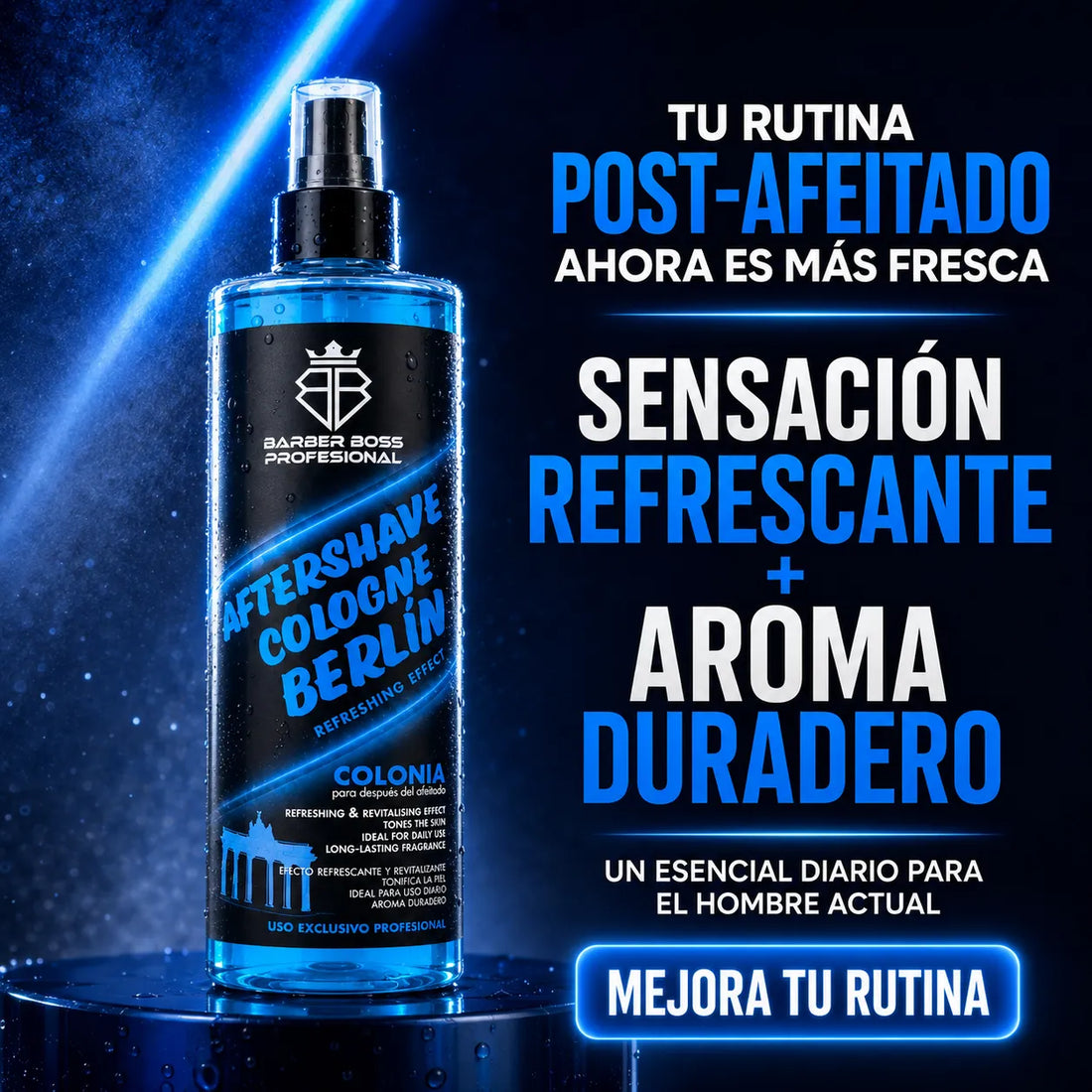 Barber Boss – Aftershave para Hombre Refrescante Berlín 400 ml