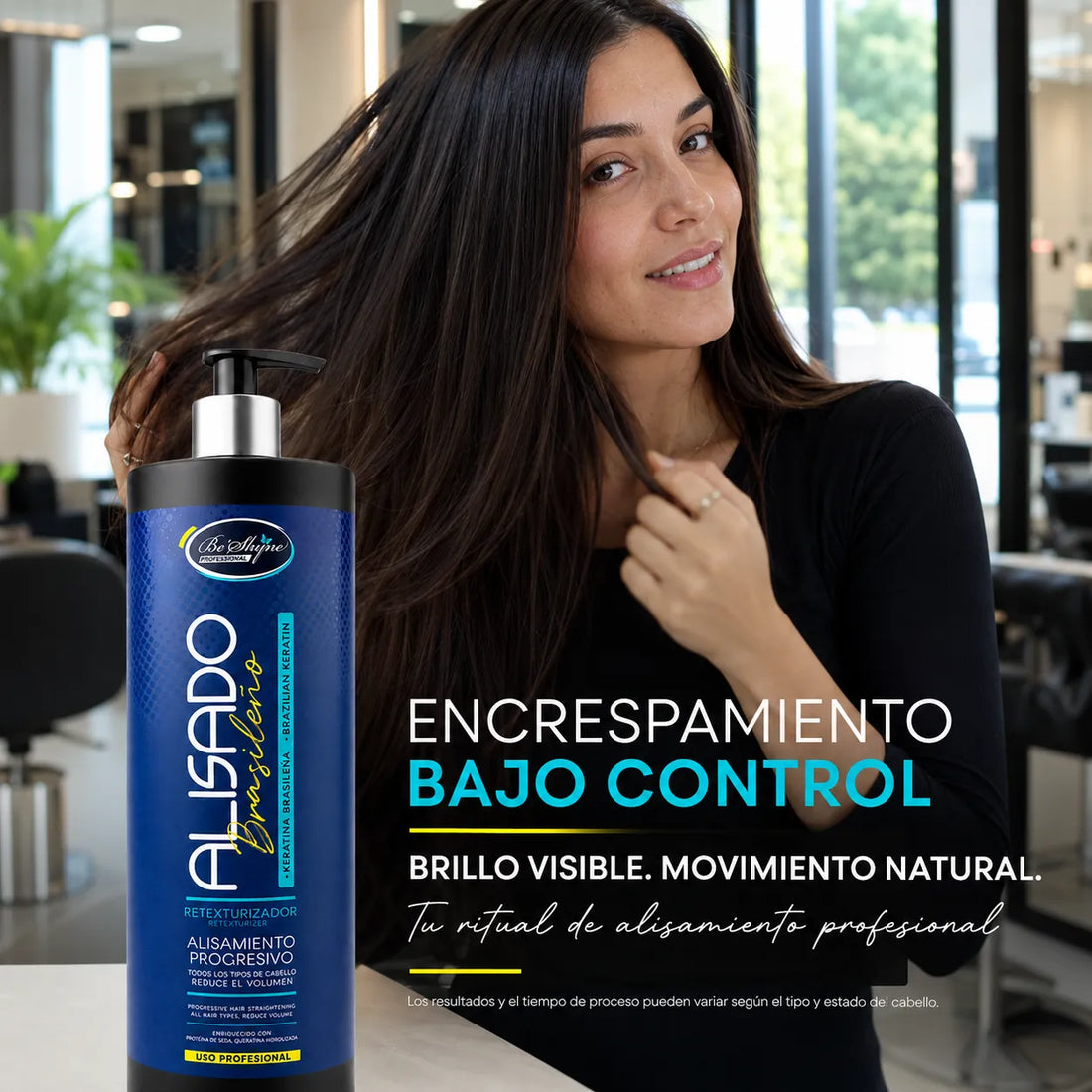 Be´Shyne® – Alisado de Keratina Brasileña Retexturizador para Todo Tipo de Cabello 1000ml