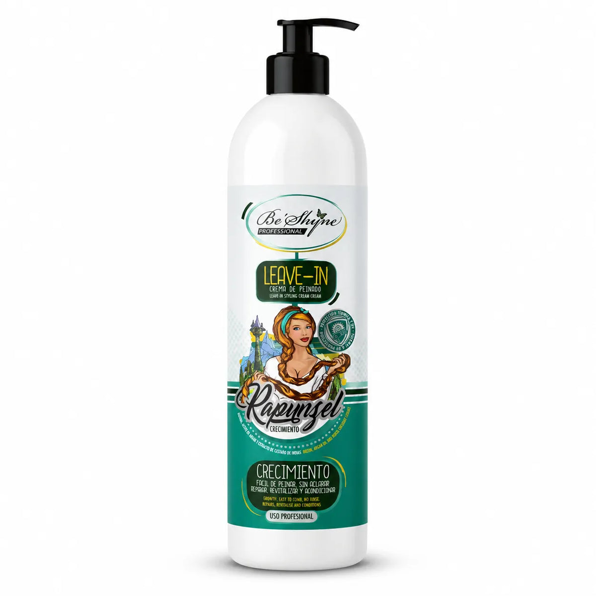 Be'Shyne – Crema de Peinado Rapunzel sin Aclarado con Protección UV 500 ml
