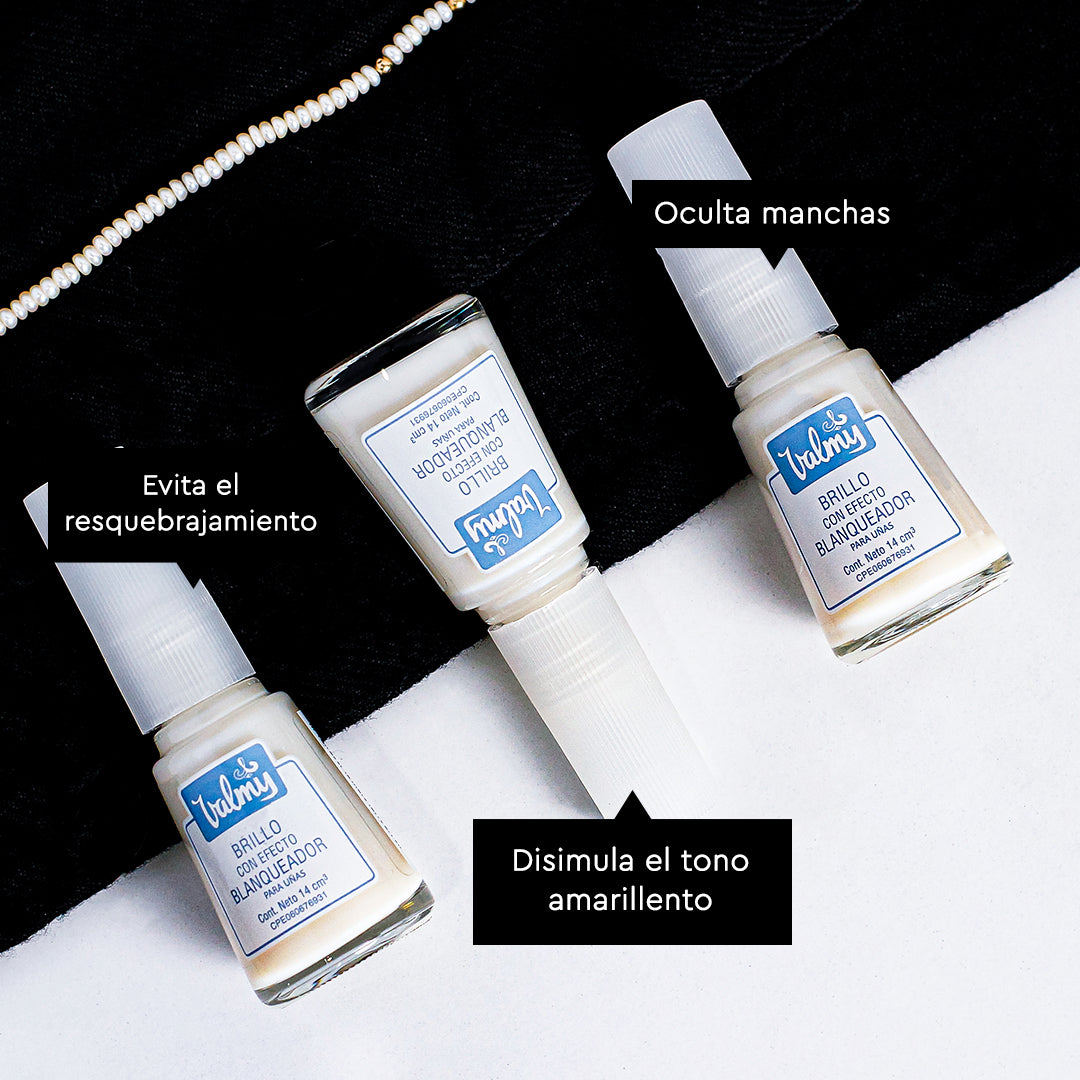 Valmy Brillo Tratamiento con efecto Blanqueador para uñas manchadas y amarillas (14 ml)