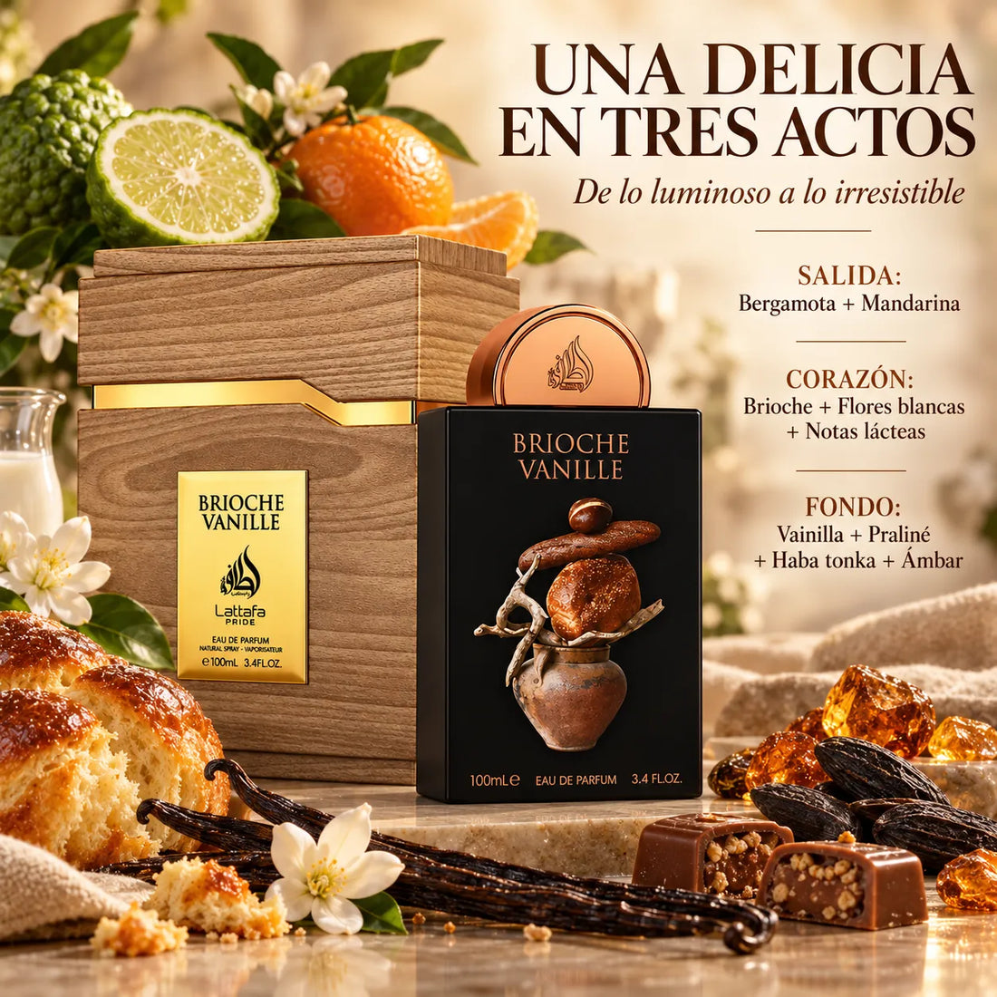 Lattafa Pride – Brioche Vanille Perfume de Vainilla para Mujer 100ml