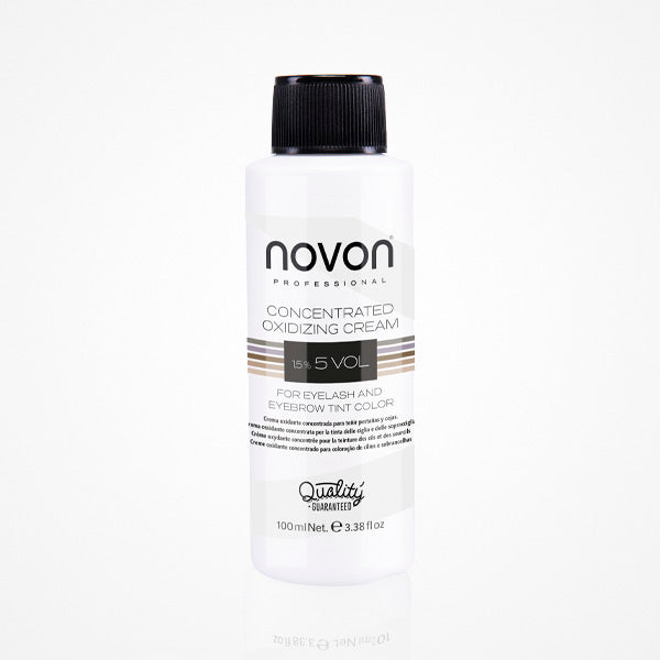 Crema Oxidante Concentrada 5 Vol (1.5%) para Pestañas y Cejas – Novon Professional 100 ml
