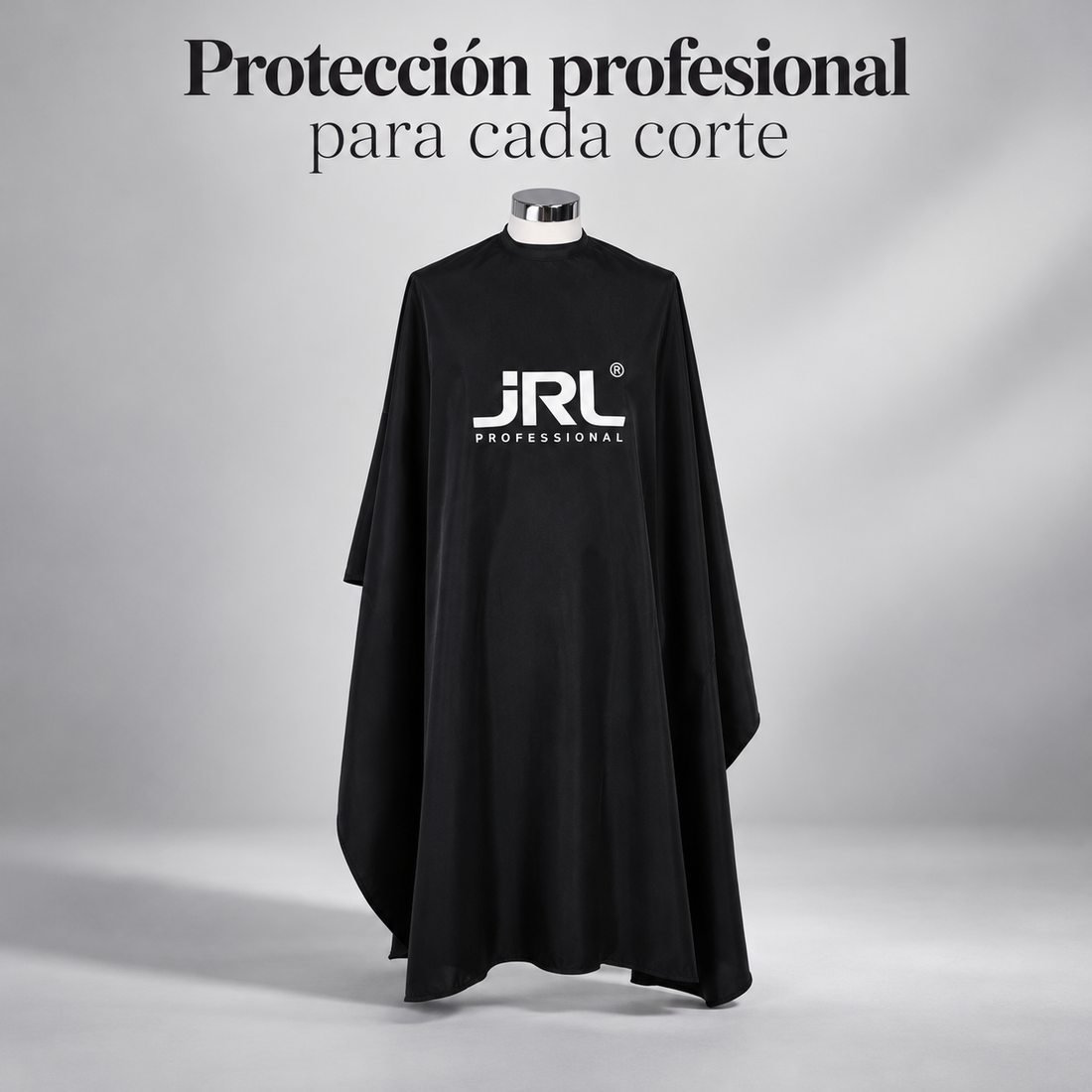 JRL – Capa de Corte Profesional Negra Resistente al Agua 144 × 142 cm