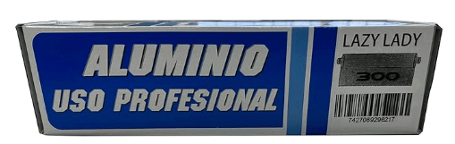 Papel de Aluminio Profesional 30 x 300 M Catering Cocina, Peluquería (2 UND)