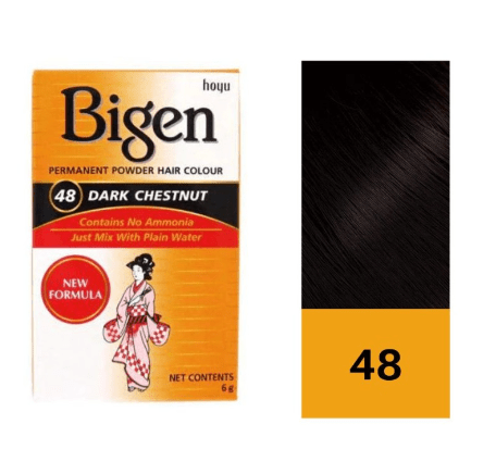 Bigen Tinte en Polvo 48 Castaño Intenso 6 Gr