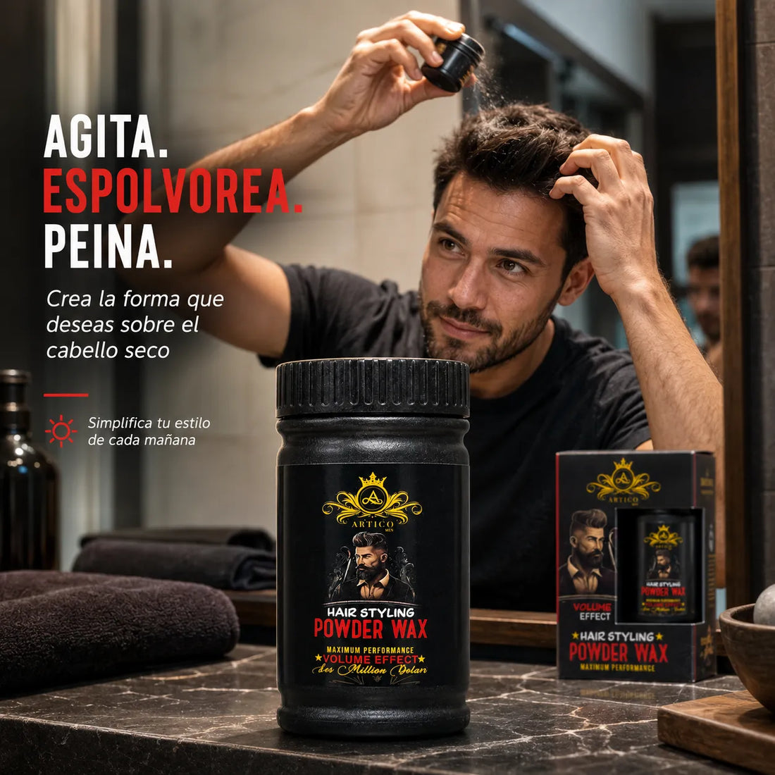 Ártico Men® – Cera en polvo para dar volumen 20 g
