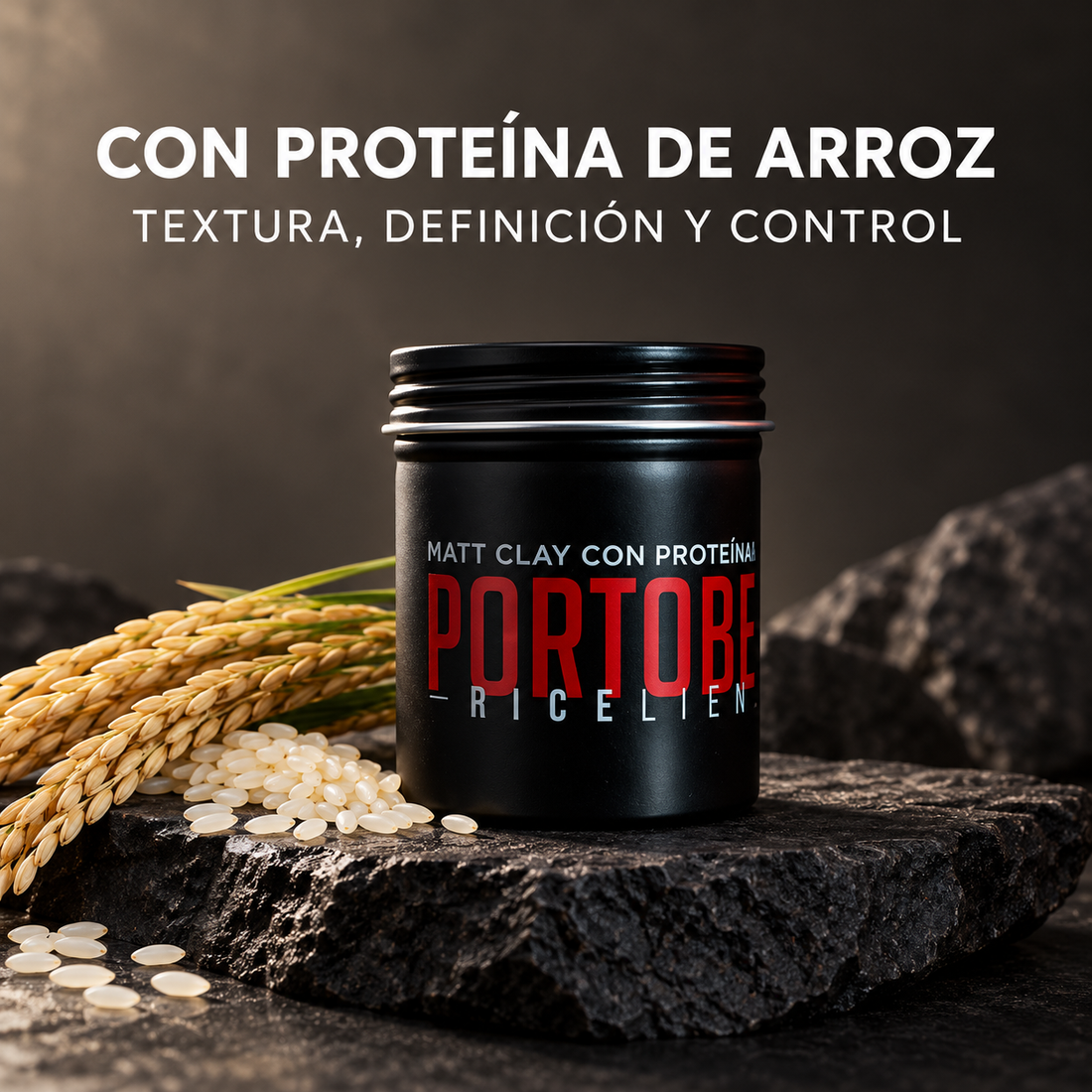 PortoBello Gentleman – Cera Mate con Proteína de Arroz, Fijación Media-Alta – 100 ml