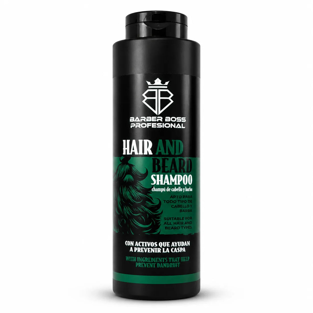 Barber Boss – Champú para Cabello y Barba con Frescor y Ligereza 500ml