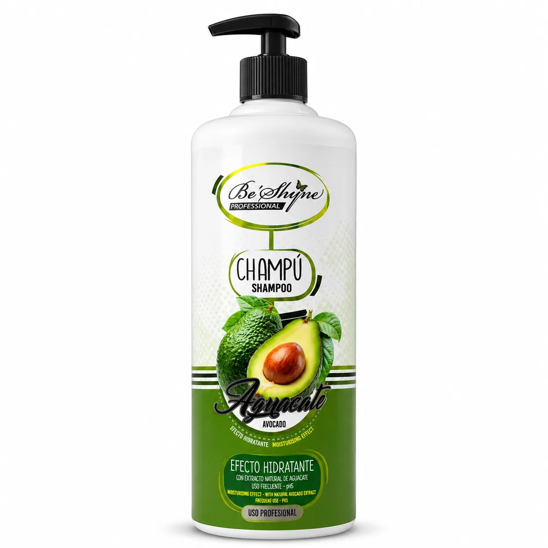 Be´Shyne® – Champú Hidratante de Aguacate para Cabello Seco y Frágil 1000ml