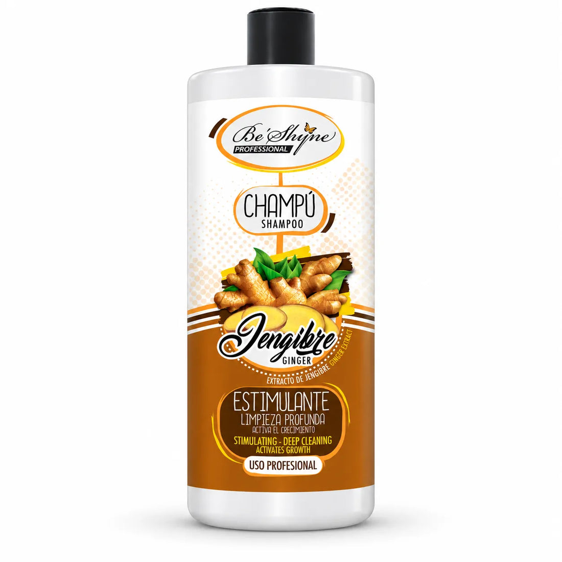 Be´Shyne – Champú para el Crecimiento del Cabello con Jengibre 1000ml