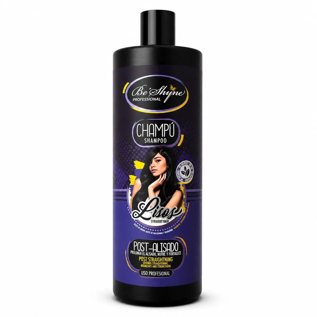Be'Shyne – Champú Post-Alisado para Conservar el Efecto Liso 1000ml