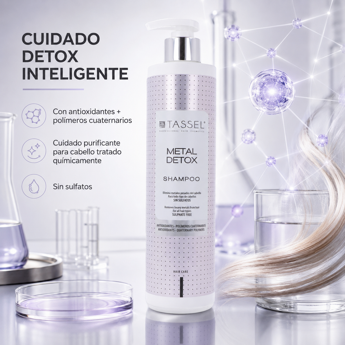 Tassel – Champô Detox de Metais para Cabelo Tratado 500ml