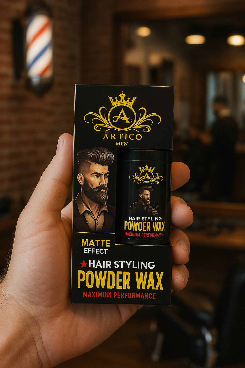 Ártico Men® – Cera en polvo para hombre con acabado mate y volumen 20 g