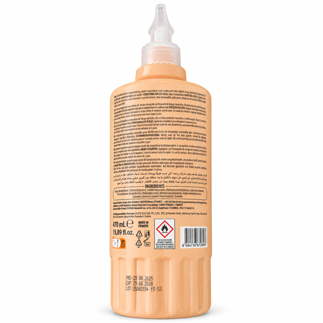 ANAQA – After Shave Hidratante para Cara y Cuello Nº 03 470 ml
